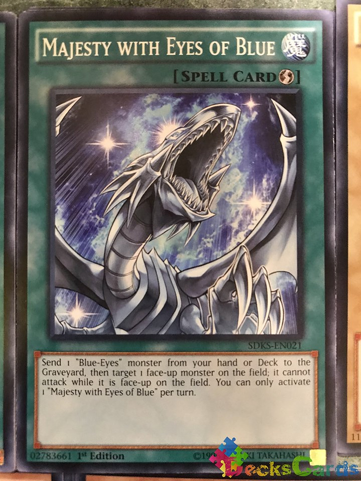 Majesty with Eyes of Blue - SDKS-EN021 - Common 1st Edition 1