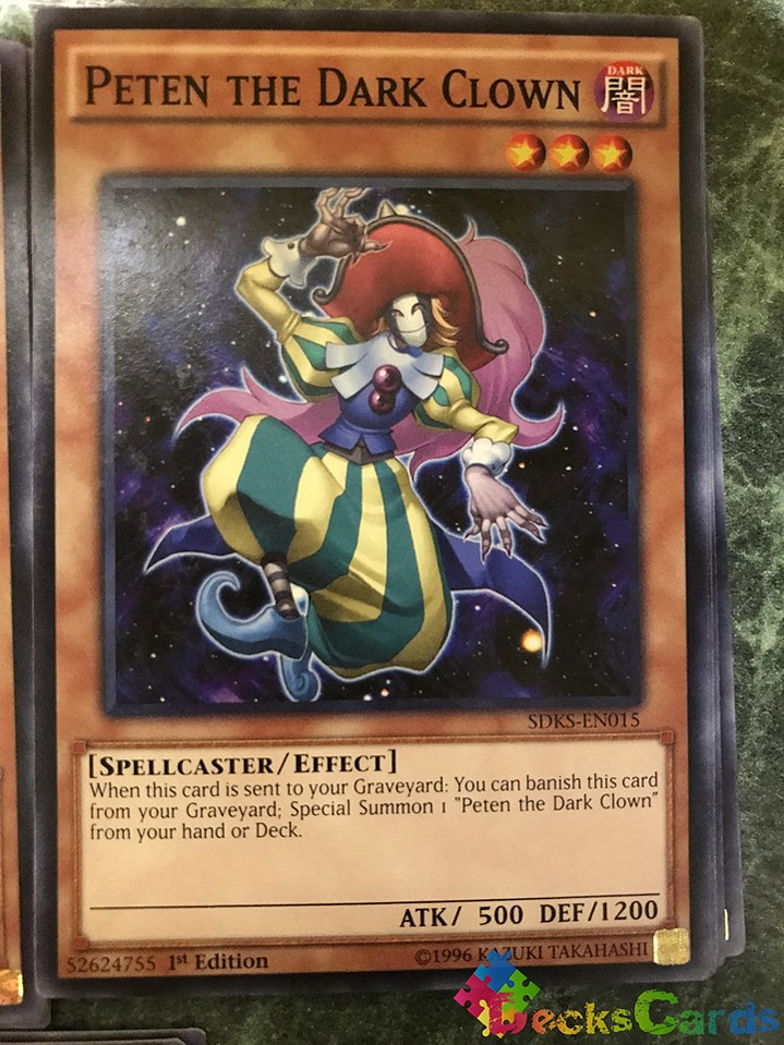 Peten the Dark Clown - SDKS-EN015 - Common 1st Edition 1