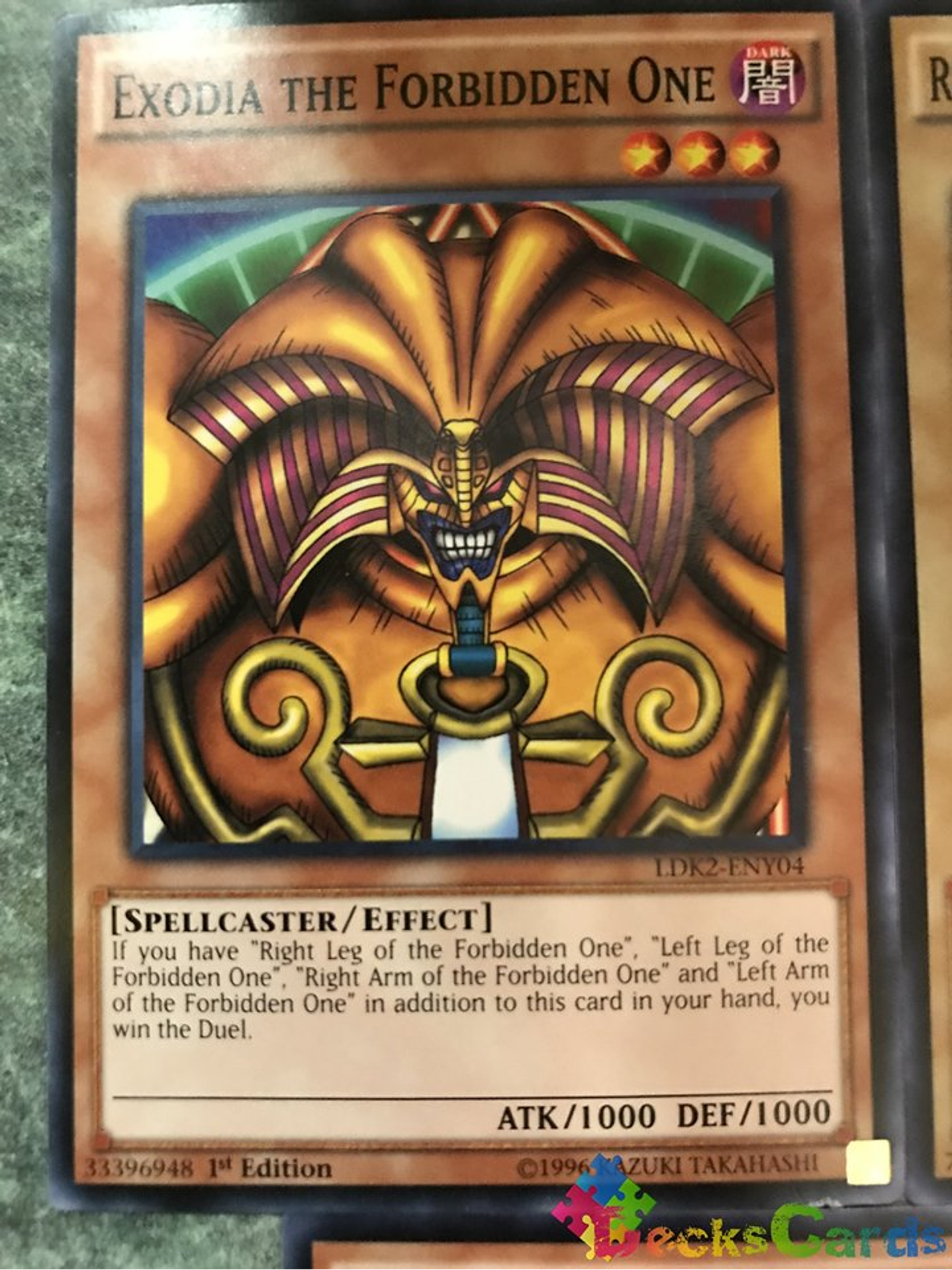 Exodia the Forbidden One - LDK2-ENY04 - Common 1st Edition 1