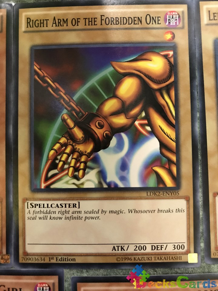 Right Arm of the Forbidden One - LDK2-ENY05 - Common 1st Edition