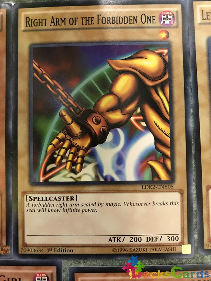 Right Arm of the Forbidden One - LDK2-ENY05 - Common 1st Edition 1