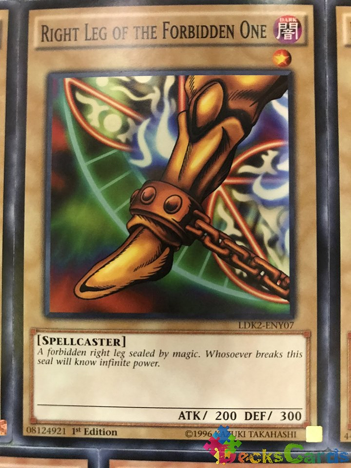 Right Leg of the Forbidden One - LDK2-ENY07 - Common 1st Edition 1