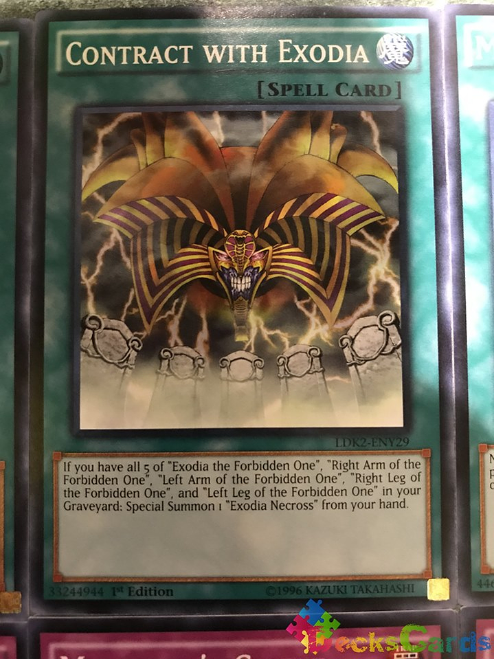 Contract with Exodia - LDK2-ENY29 - Common 1st Edition 1