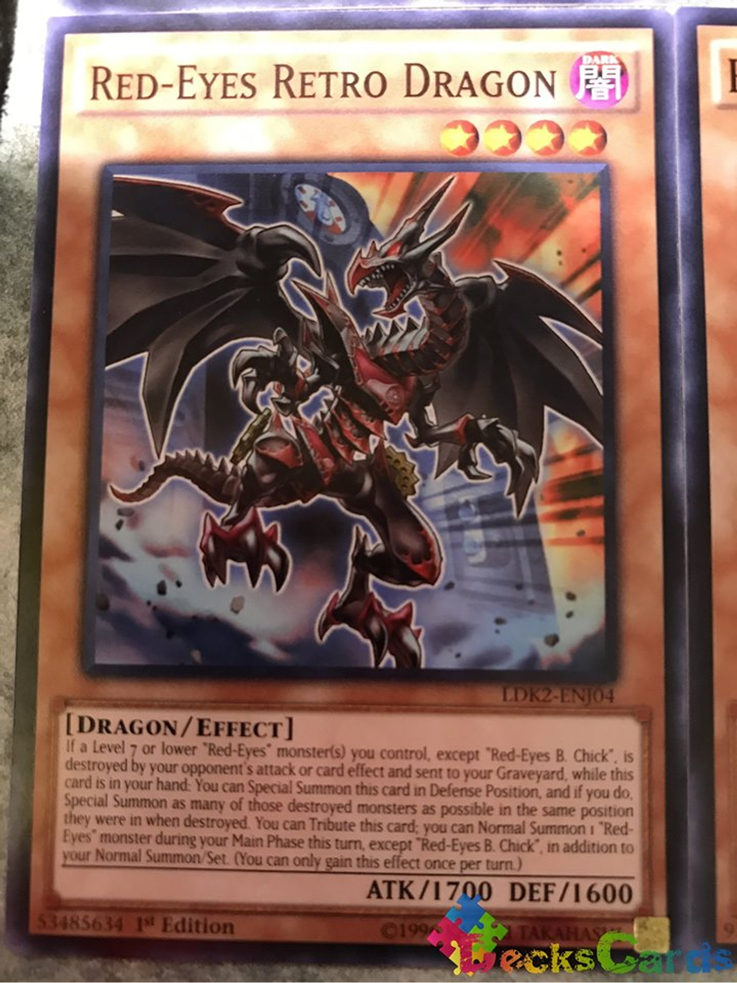 Red-Eyes Retro Dragon - LDK2-ENJ04 - Common 1st Edition 1