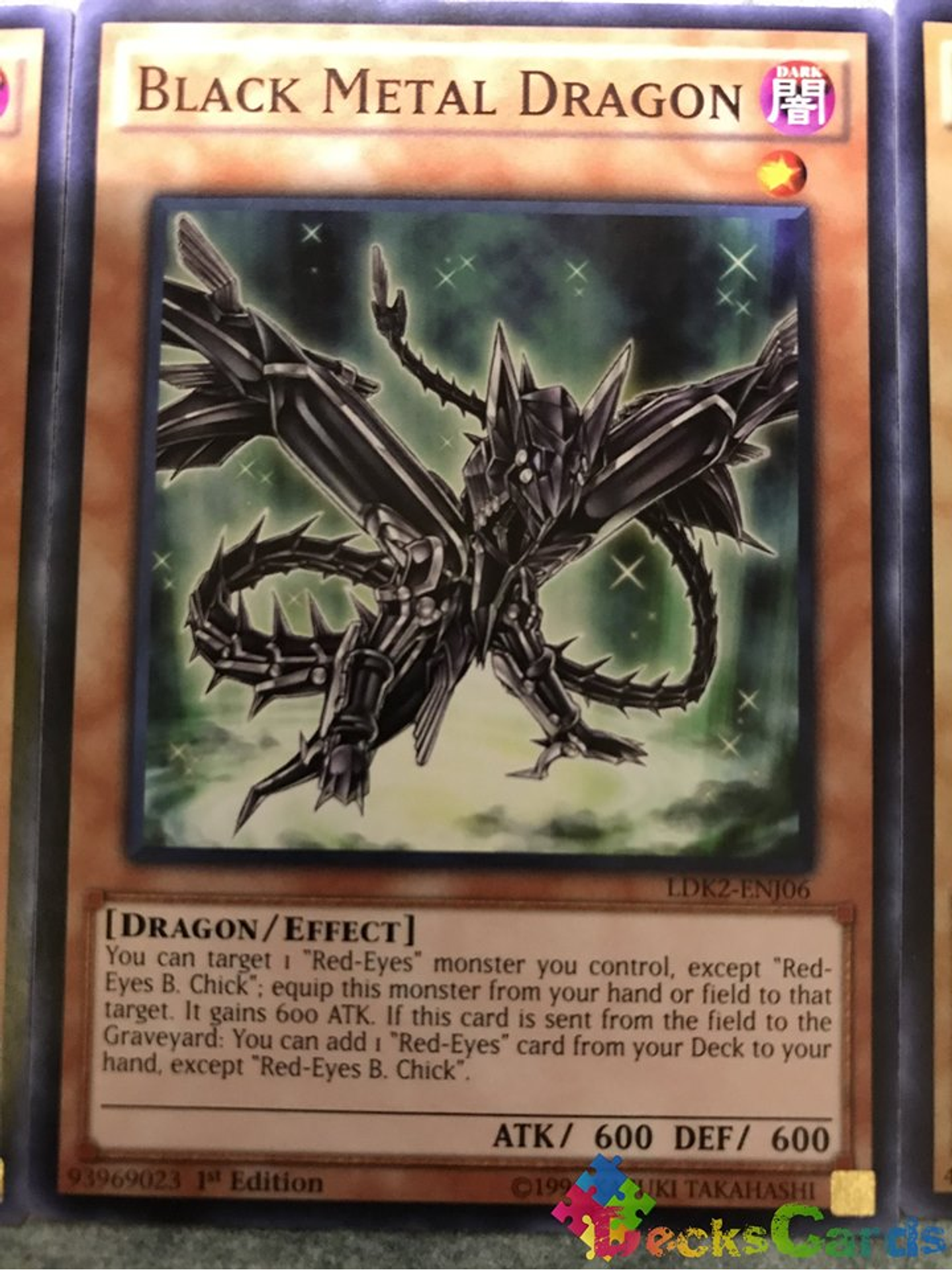 Black Metal Dragon - LDK2-ENJ06 - Common 1st Edition 1