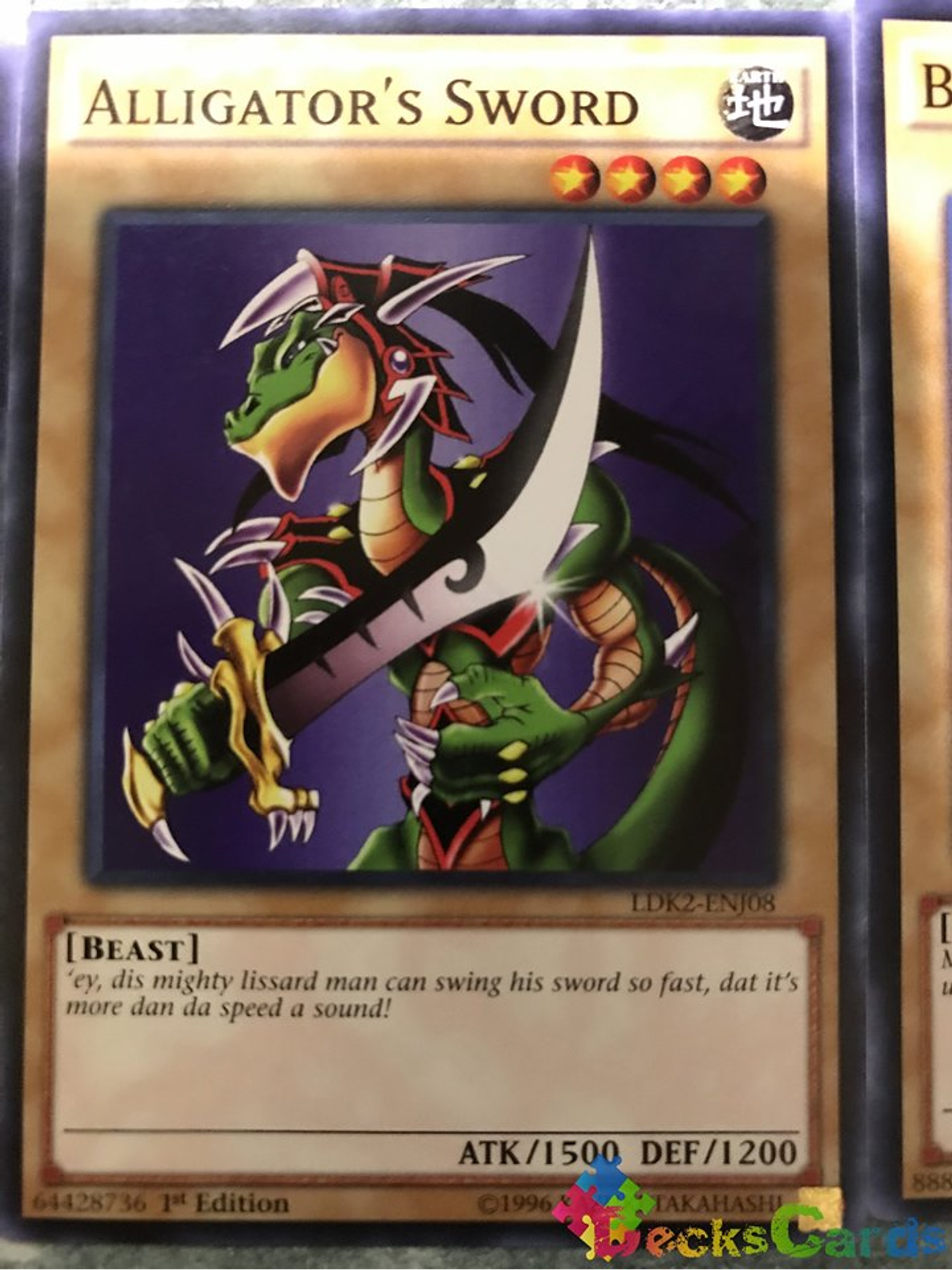 Alligator's Sword - LDK2-ENJ08 - Common 1st Edition 1