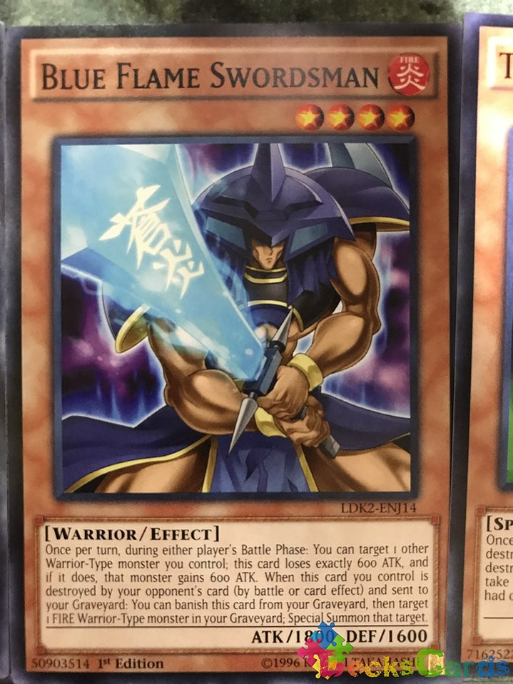 Blue Flame Swordsman - LDK2-ENJ14 - Common 1st Edition 1