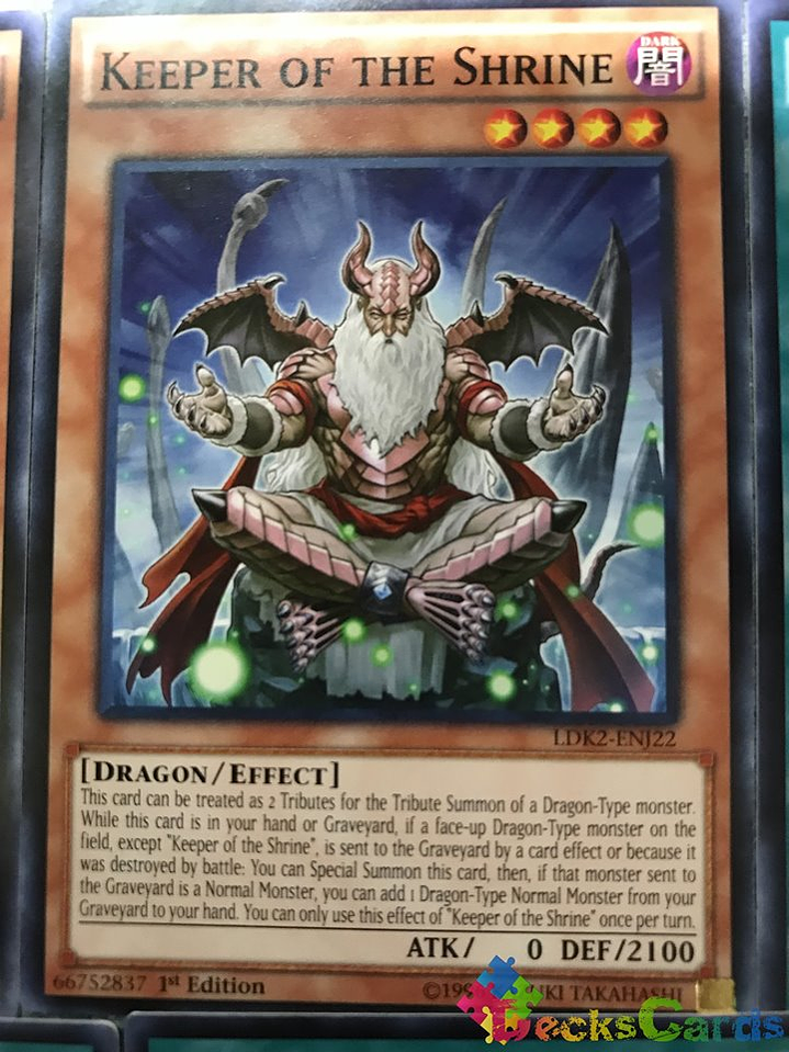 Keeper of the Shrine - LDK2-ENJ22 - Common 1st Edition 1