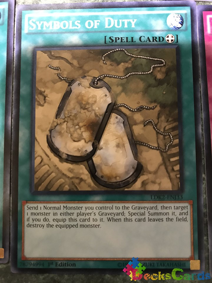 Symbols of Duty - LDK2-ENJ33 - Common 1st Edition 1