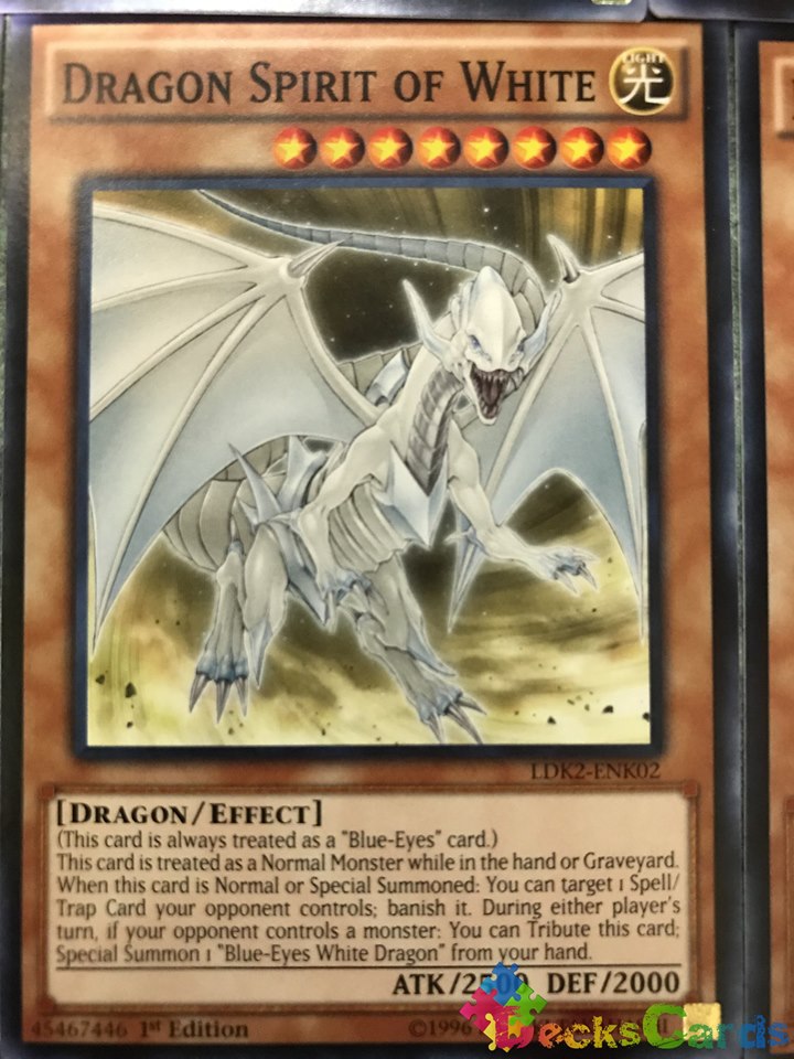 Dragon Spirit of White - LDK2-ENK02 - Common 1st Edition