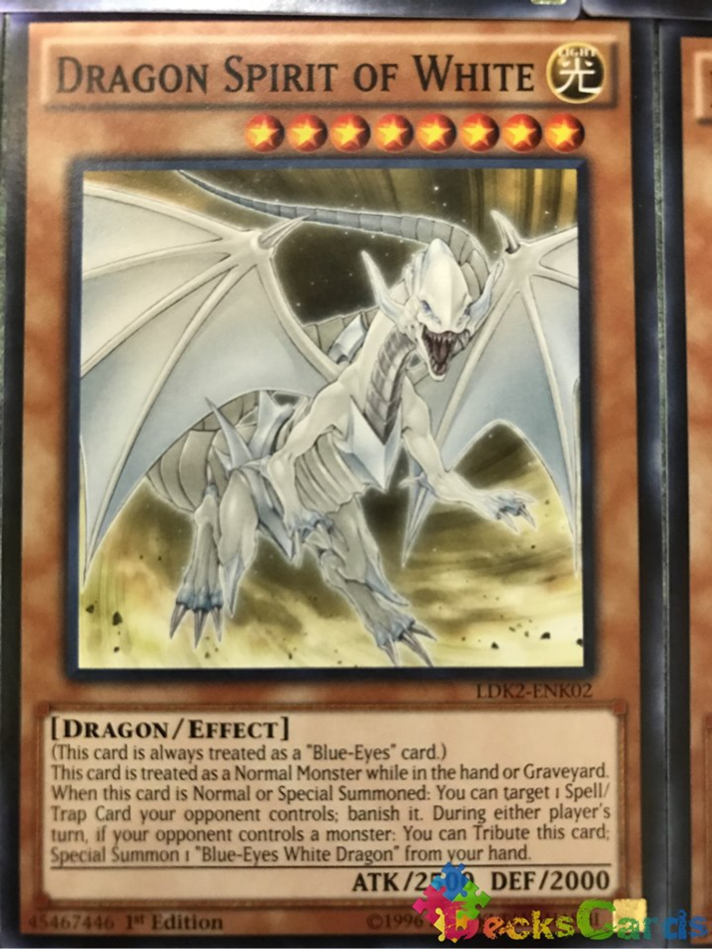 Dragon Spirit of White - LDK2-ENK02 - Common 1st Edition 1