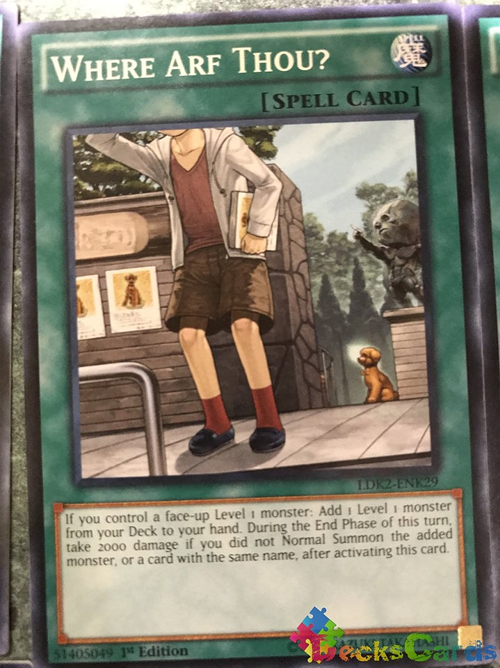 Where Arf Thou? - LDK2-ENK29 - Common 1st Edition 1