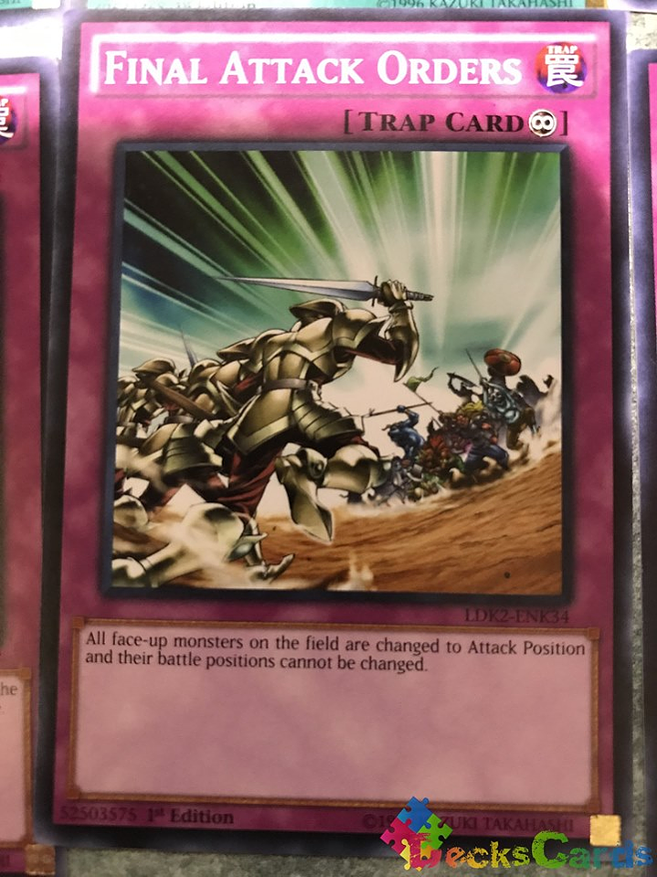 Final Attack Orders - LDK2-ENK34 - Common 1st Edition 1