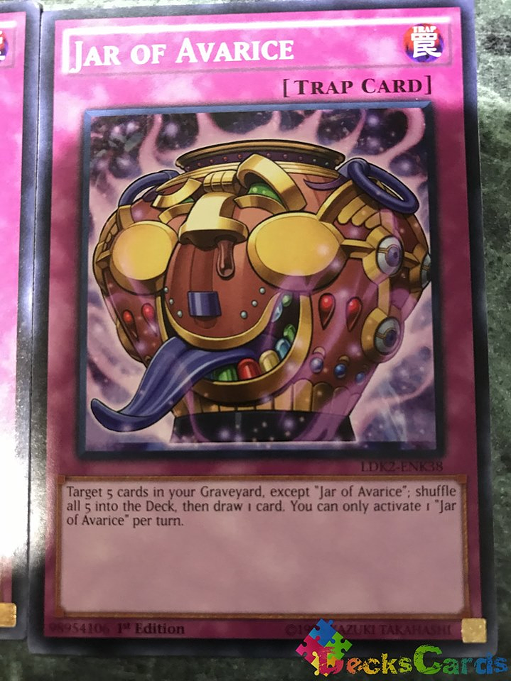 Jar of Avarice - LDK2-ENK38 - Common 1st Edition 1