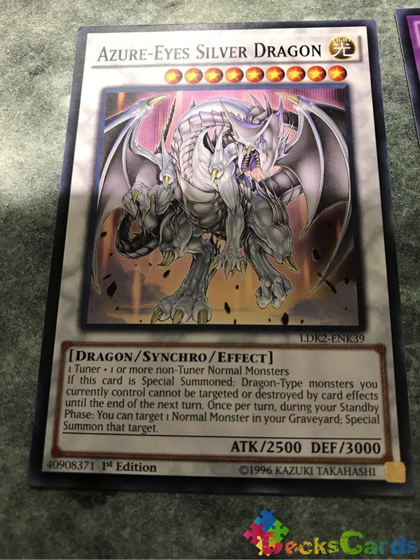 Azure-Eyes Silver Dragon - LDK2-ENK39 - Common 1st Edition 1