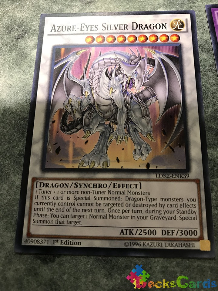 Azure-Eyes Silver Dragon - LDK2-ENK39 - Common 1st Edition 1