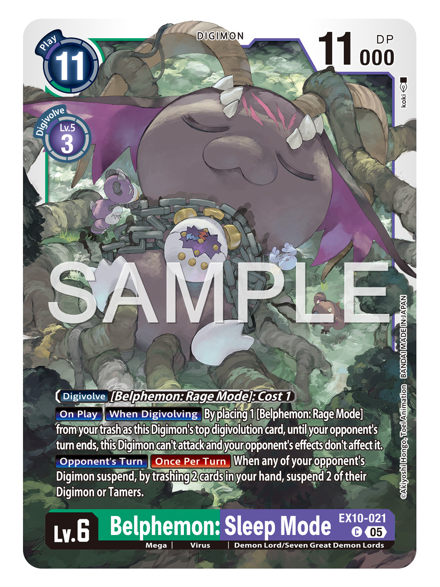 EX10-021 C Belphemon: Sleep Mode 1