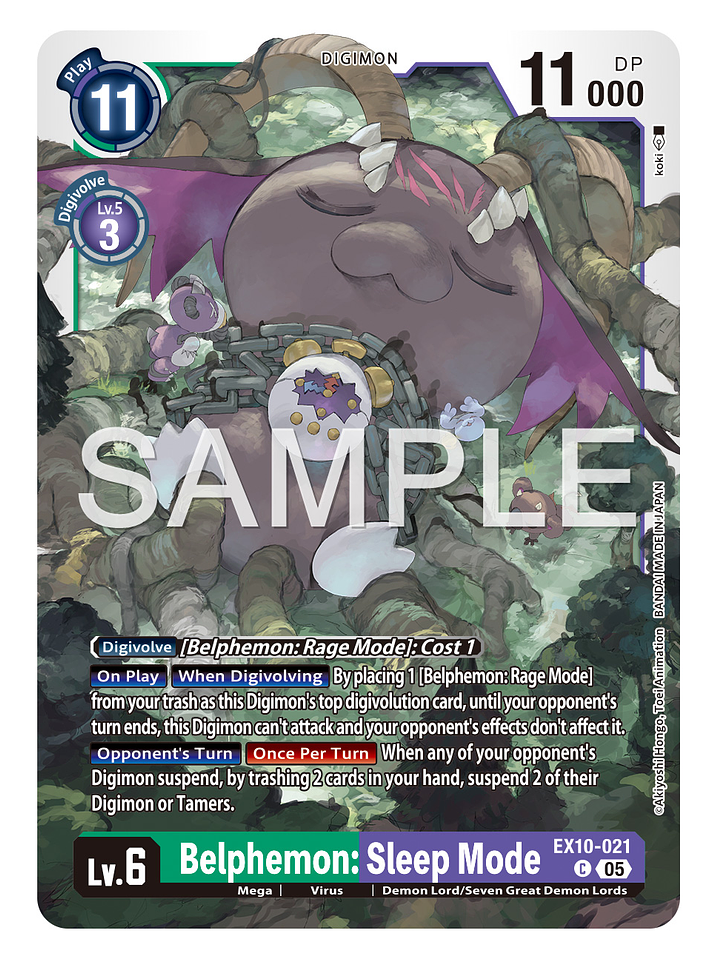EX10-021 C Belphemon: Sleep Mode 1