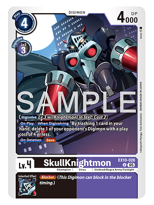 EX10-026 U SkullKnightmon