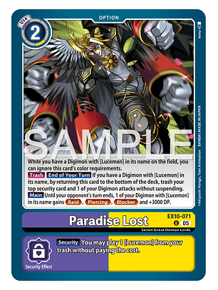 EX10-071 (Limited Foil) Paradise Lost