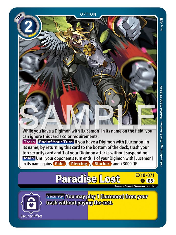EX10-071 (Limited Foil) Paradise Lost 1