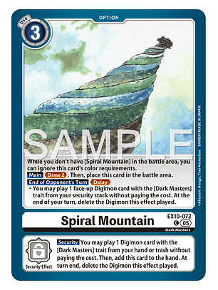 EX10-072 C Spiral Mountain
