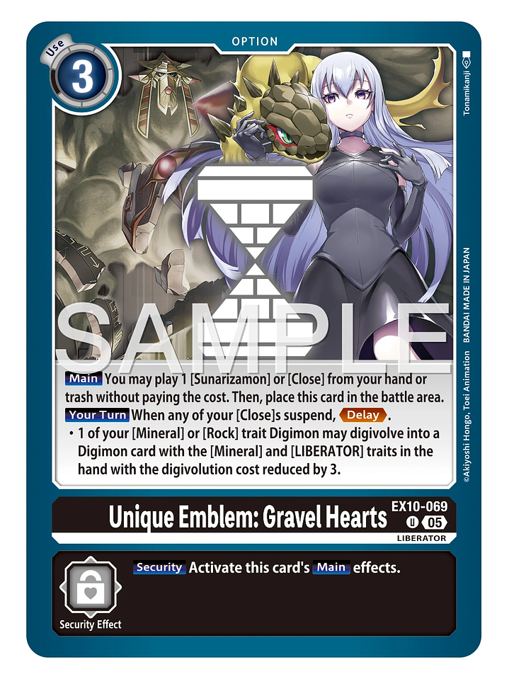 EX10-069 U Unique Emblem: Gravel Hearts 1