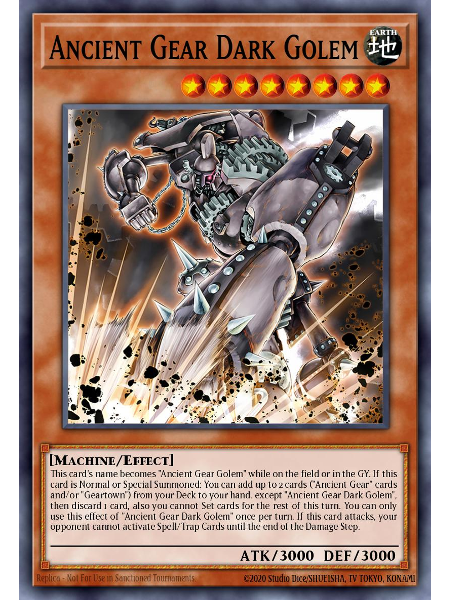 Ancient Gear Dark Golem - MP25-EN003 - Starlight Rare 1st Edition 1