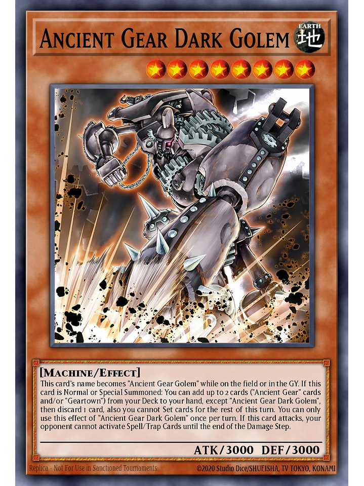 Ancient Gear Dark Golem - MP25-EN003 - Starlight Rare 1st Edition 1