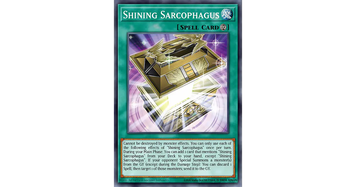 MP25-EN005 Shining Sarcophagus Starlight Rare  1st Edition Yu-Gi-Oh! TCG  Card (Near Mint, English) The Shining Special Edition