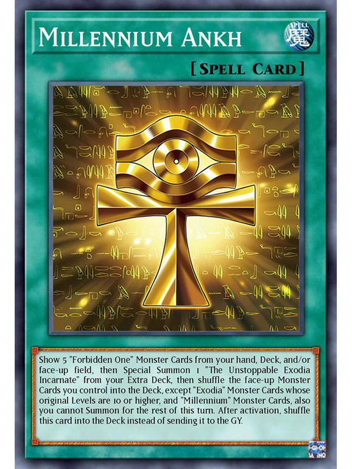 Millennium Ankh - MP25-EN011 - Starlight Rare 1st Edition 1