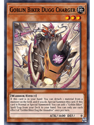 Goblin Biker Dugg Charger - MP25-EN051 - Prismatic Secret Rare 1st Edition