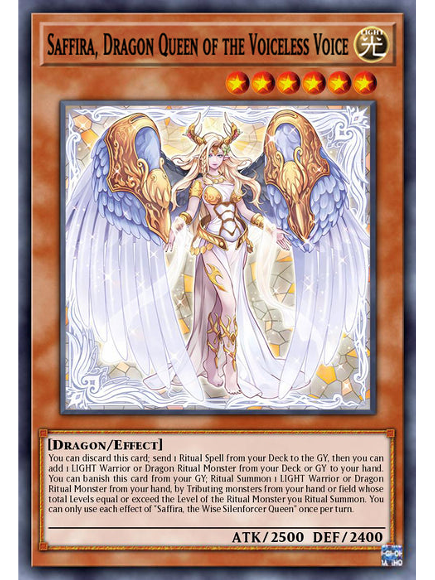 Saffira, Dragon Queen of the Voiceless Voice - MP25-EN053 - Prismatic Secret Rare 1st Edition 1