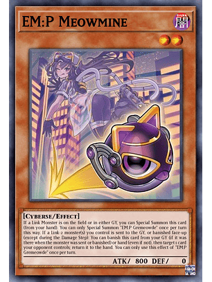 EM:P Meowmine - MP25-EN054 - Prismatic Secret Rare 1st Edition