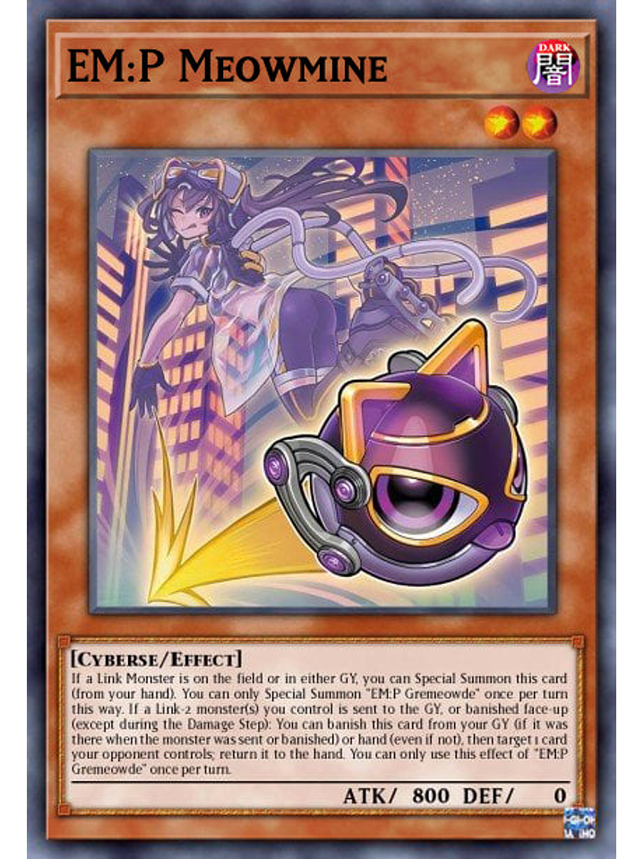 EM:P Meowmine - MP25-EN054 - Prismatic Secret Rare 1st Edition 1