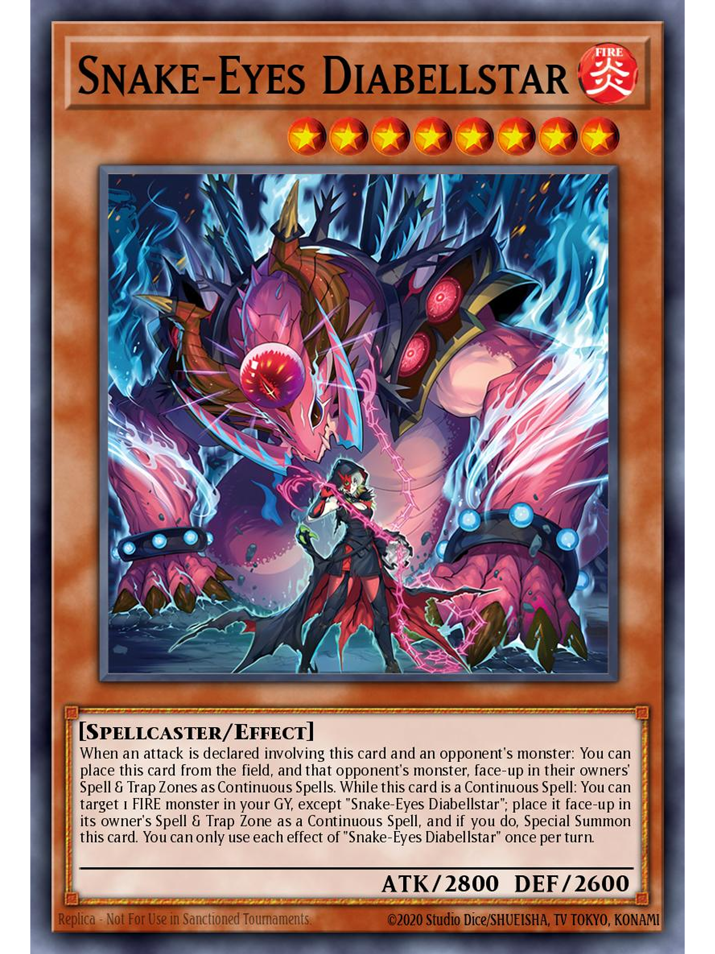 Snake-Eyes Diabellstar - MP25-EN062 - Prismatic Secret Rare 1st Edition 1