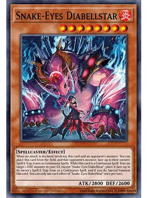 Snake-Eyes Diabellstar - MP25-EN062 - Prismatic Secret Rare 1st Edition