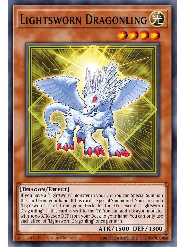 Lightsworn Dragonling - MP25-EN066 - Prismatic Secret Rare 1st Edition 1
