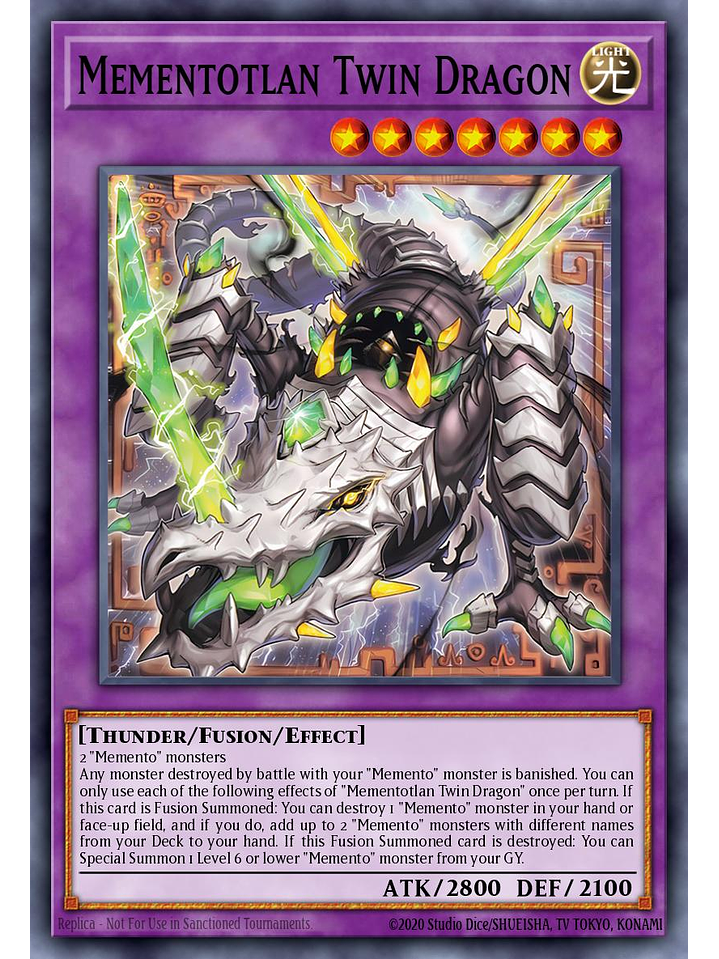 Mementotlan Twin Dragon - MP25-EN067 - Prismatic Secret Rare 1st Edition 1