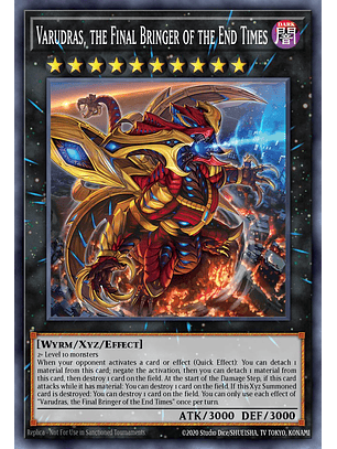 Varudras, the Final Bringer of the End Times - MP25-EN070 - Prismatic Secret Rare 1st Edition