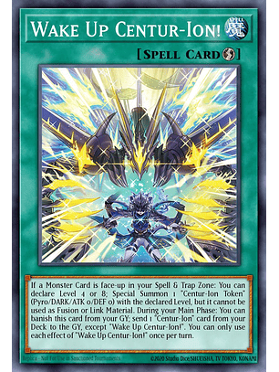 Wake Up Centur-Ion! - MP25-EN074 - Prismatic Secret Rare 1st Edition