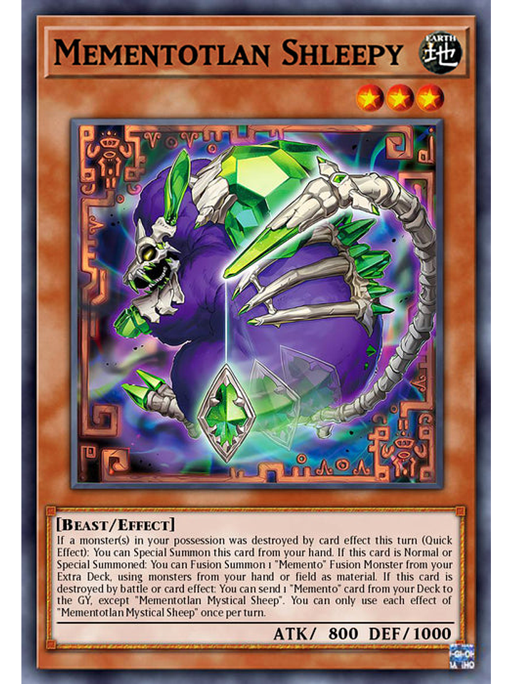 Mementotlan Shleepy - MP25-EN083 - Prismatic Secret Rare 1st Edition 1