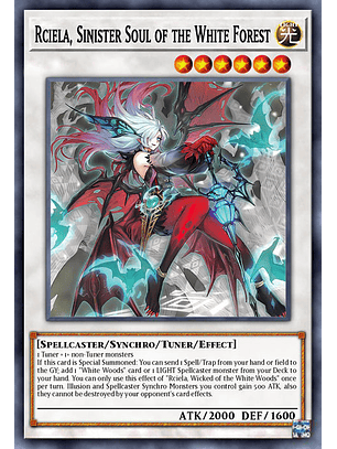 Rciela, Sinister Soul of the White Forest - MP25-EN087 - Prismatic Secret Rare 1st Edition