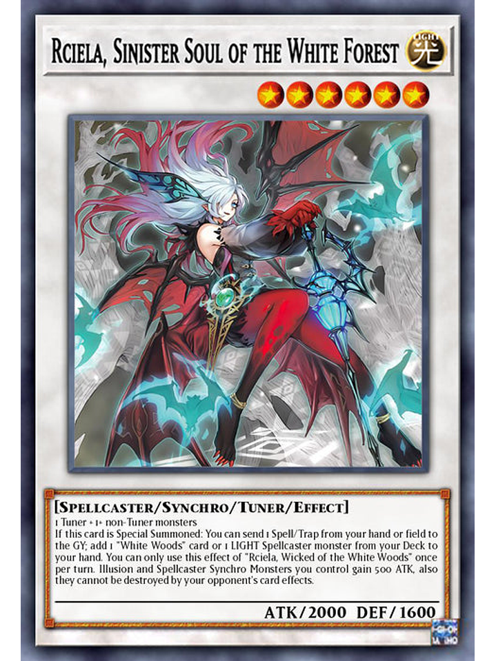 Rciela, Sinister Soul of the White Forest - MP25-EN087 - Prismatic Secret Rare 1st Edition 1