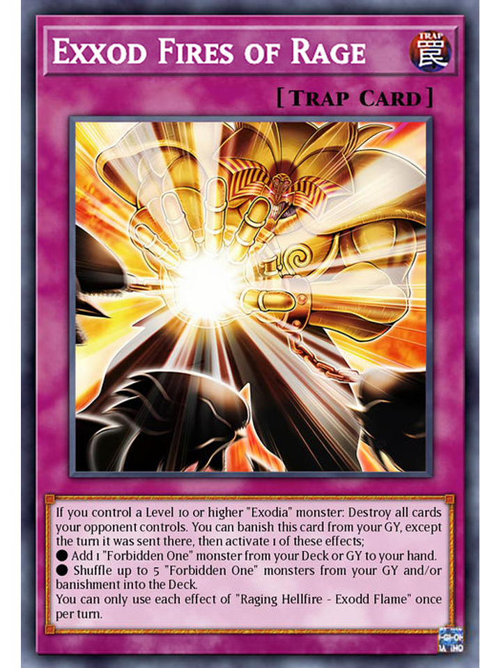 Exxod Fires of Rage - MP25-EN094 - Prismatic Secret Rare 1st Edition 1