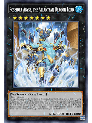 Poseidra Abyss, the Atlantean Dragon Lord - MP25-EN108 - Prismatic Secret Rare 1st Edition