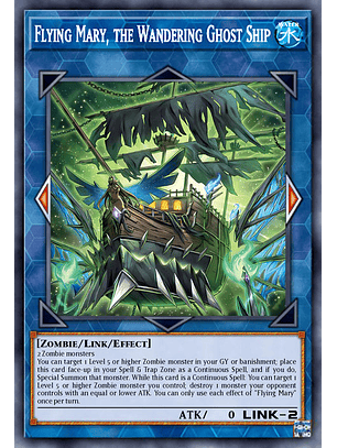 Flying Mary, the Wandering Ghost Ship - MP25-EN110 - Prismatic Secret Rare 1st Edition