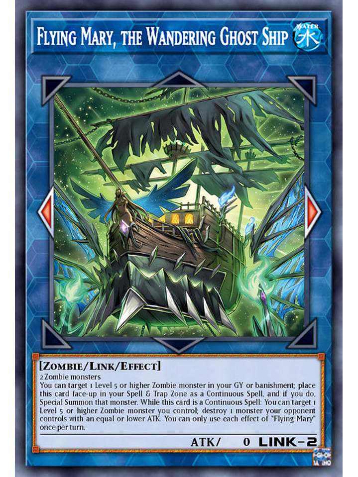 Flying Mary, the Wandering Ghost Ship - MP25-EN110 - Prismatic Secret Rare 1st Edition 1