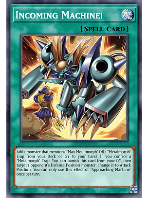 Incoming Machine! - MP25-EN111 - Prismatic Secret Rare 1st Edition