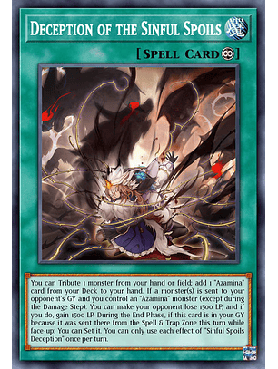 Deception of the Sinful Spoils - MP25-EN113 - Prismatic Secret Rare 1st Edition